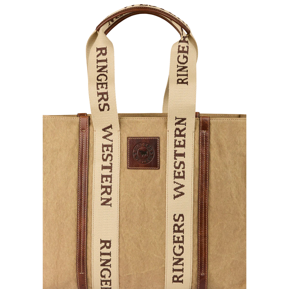 Ringers Western Waxicanvas Shopper Tote (425017RW) Sand