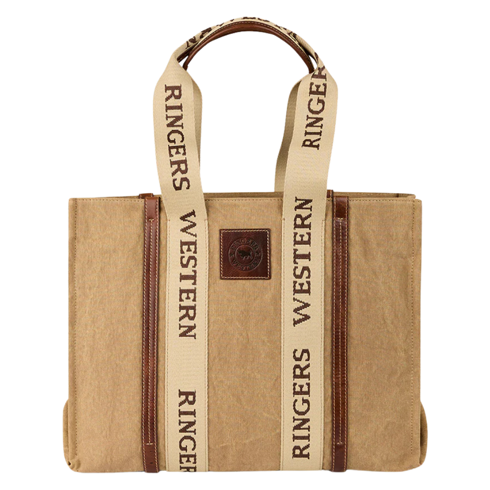 Ringers Western Waxicanvas Shopper Tote (425017RW) Sand