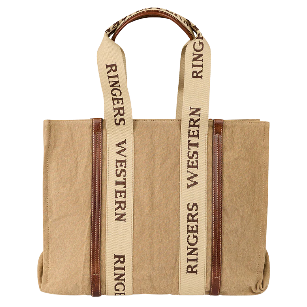 Ringers Western Waxicanvas Shopper Tote (425017RW) Sand