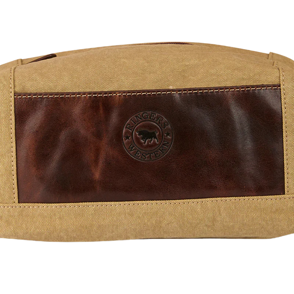 Ringers Western Waxicanvas Toiletry Bag (425037RW) Cognac