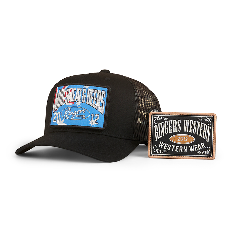 Ringers Western Switcheroo Trucker Cap (424042RW) Black OSFM