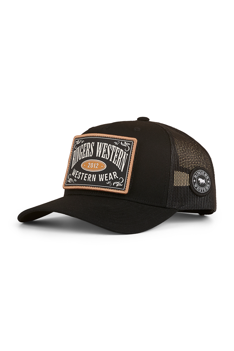 Ringers Western Switcheroo Trucker Cap (424042RW) Black OSFM