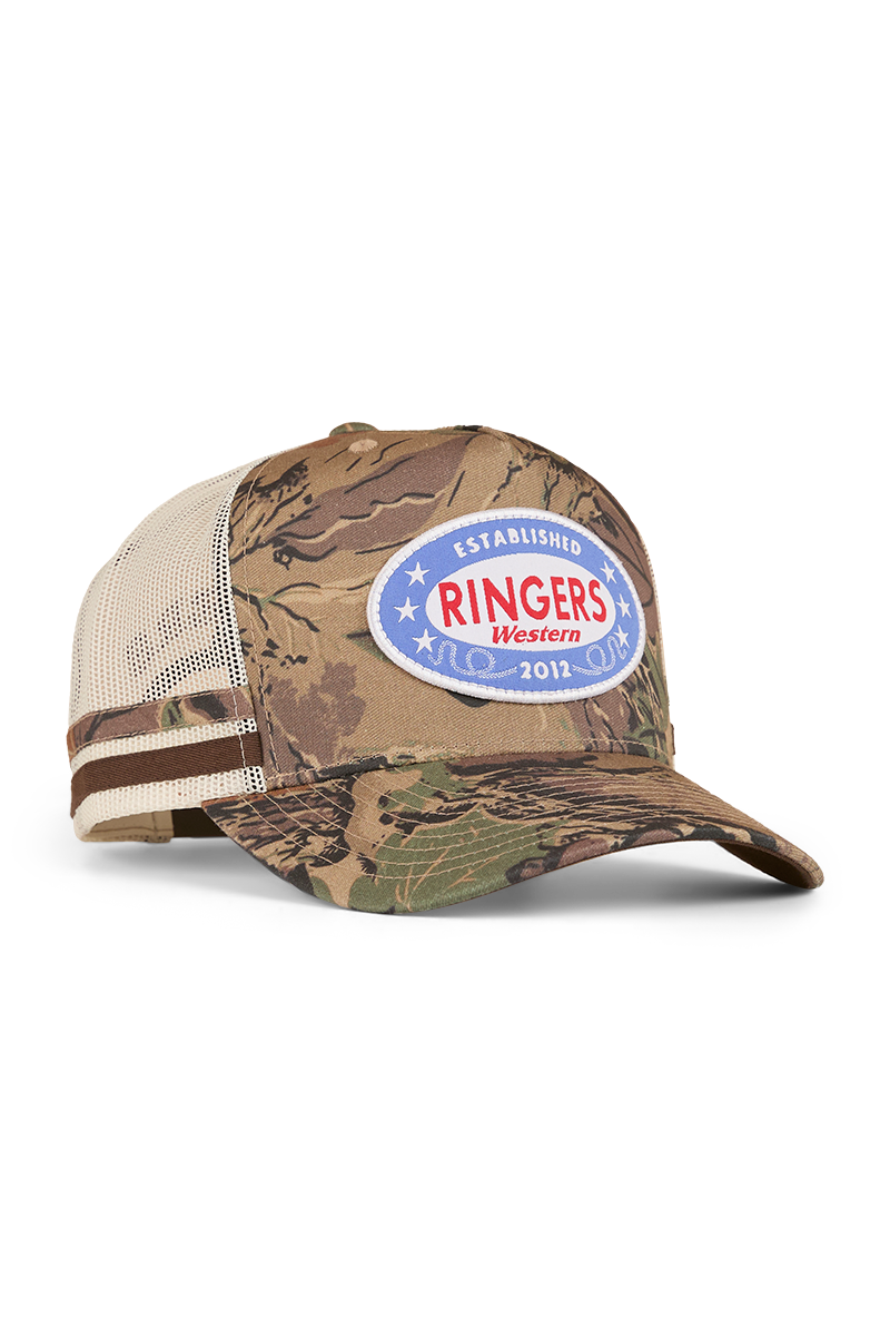 Ringers Western Shooter Deep Fit Trucker Cap (424034RW) Camo OSFM