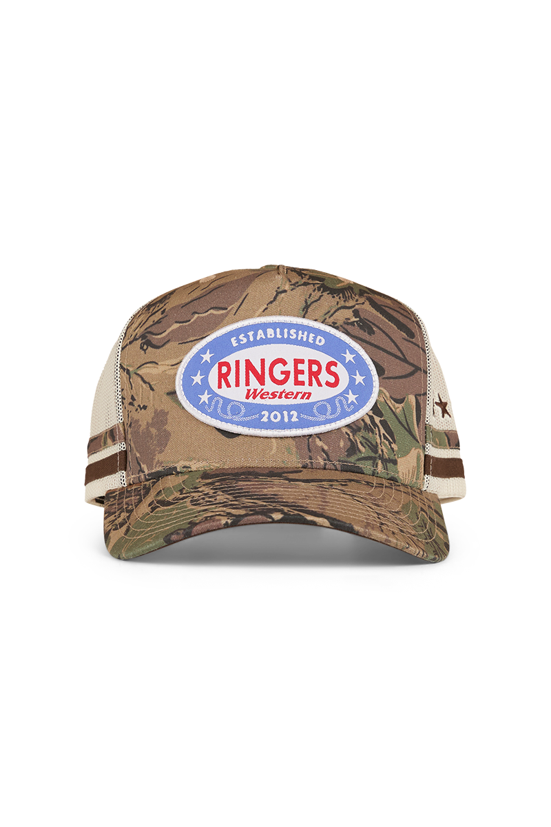 Ringers Western Shooter Deep Fit Trucker Cap (424034RW) Camo OSFM