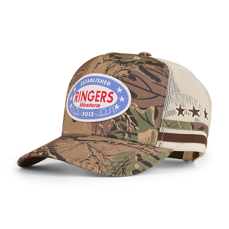 Ringers Western Shooter Deep Fit Trucker Cap (424034RW) Camo OSFM