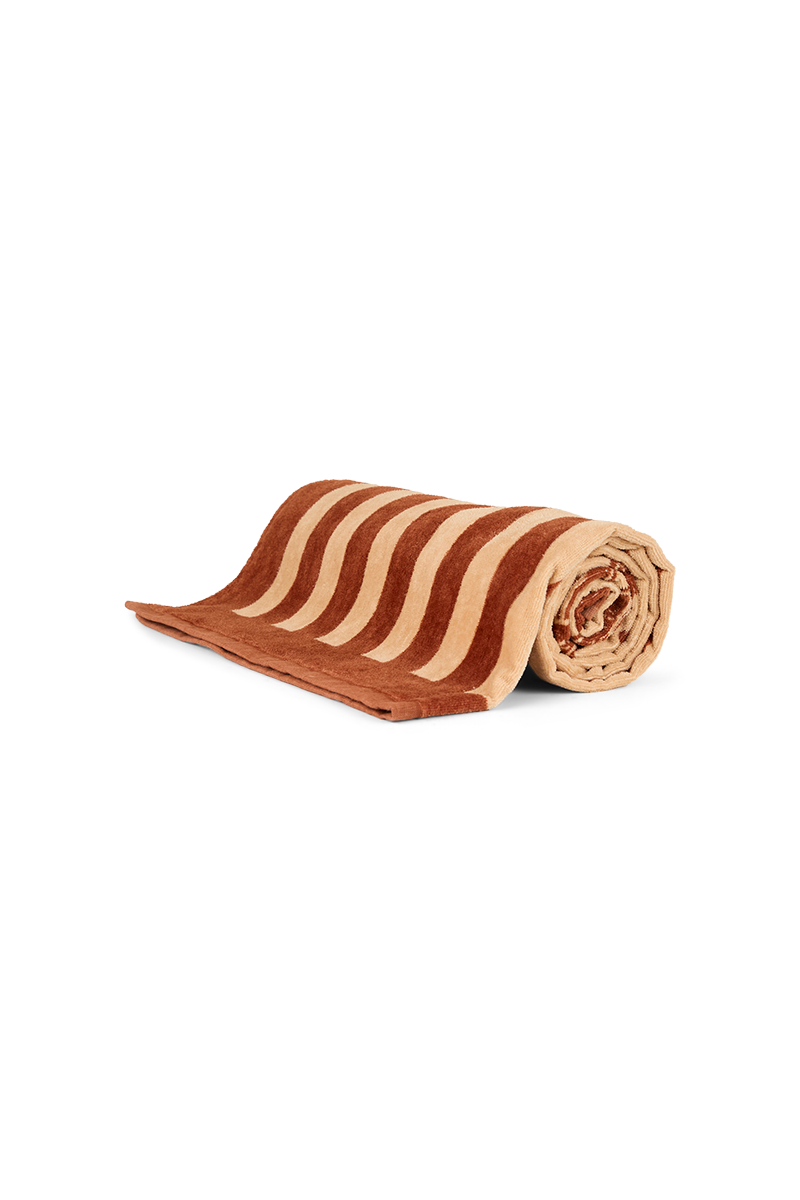Ringers Western Oceanic Striped Cotton Towel (724051RW) Tan
