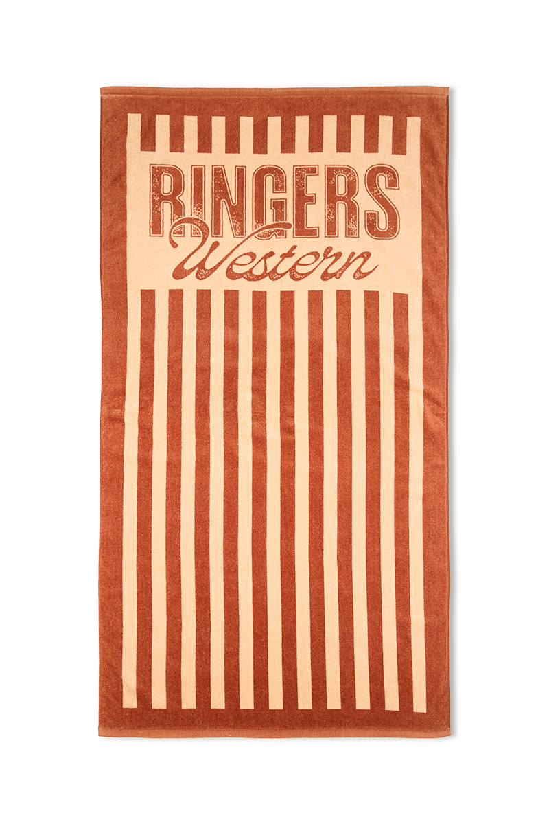 Ringers Western Oceanic Striped Cotton Towel (724051RW) Tan