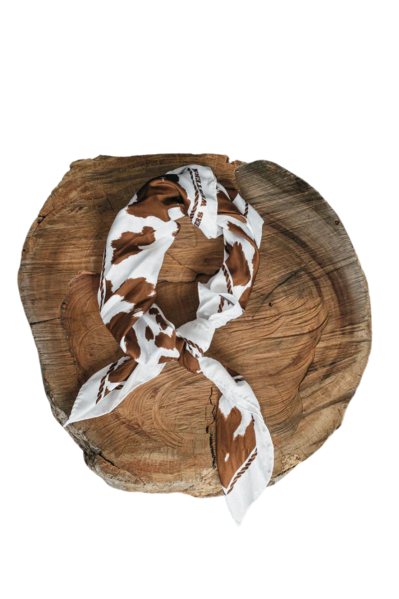 Ringers Western Womens Daisy Scarf (723127RW) White/Tan OSFM