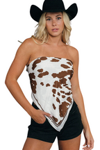 Ringers Western Womens Daisy Scarf (723127RW) White/Tan OSFM