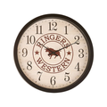 Ringers Western On Time Is Late 16" Wall Clock (725013RW) Antique