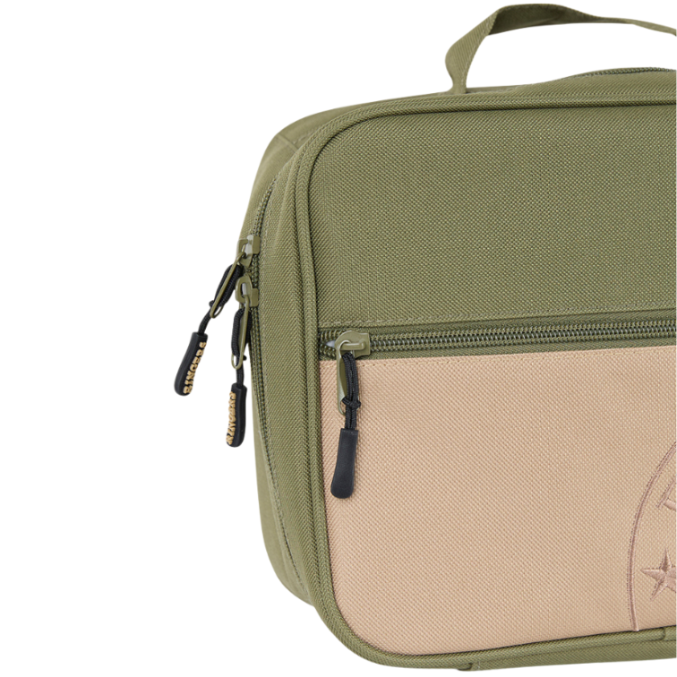 Ringers Western  Baxter Lunch Box (721082RW) Olive/Sand Zipper Detail