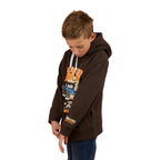 Ringers Western Boys Truck Yeah Oversized Pullover Hoodie (325021RW) Charcoal