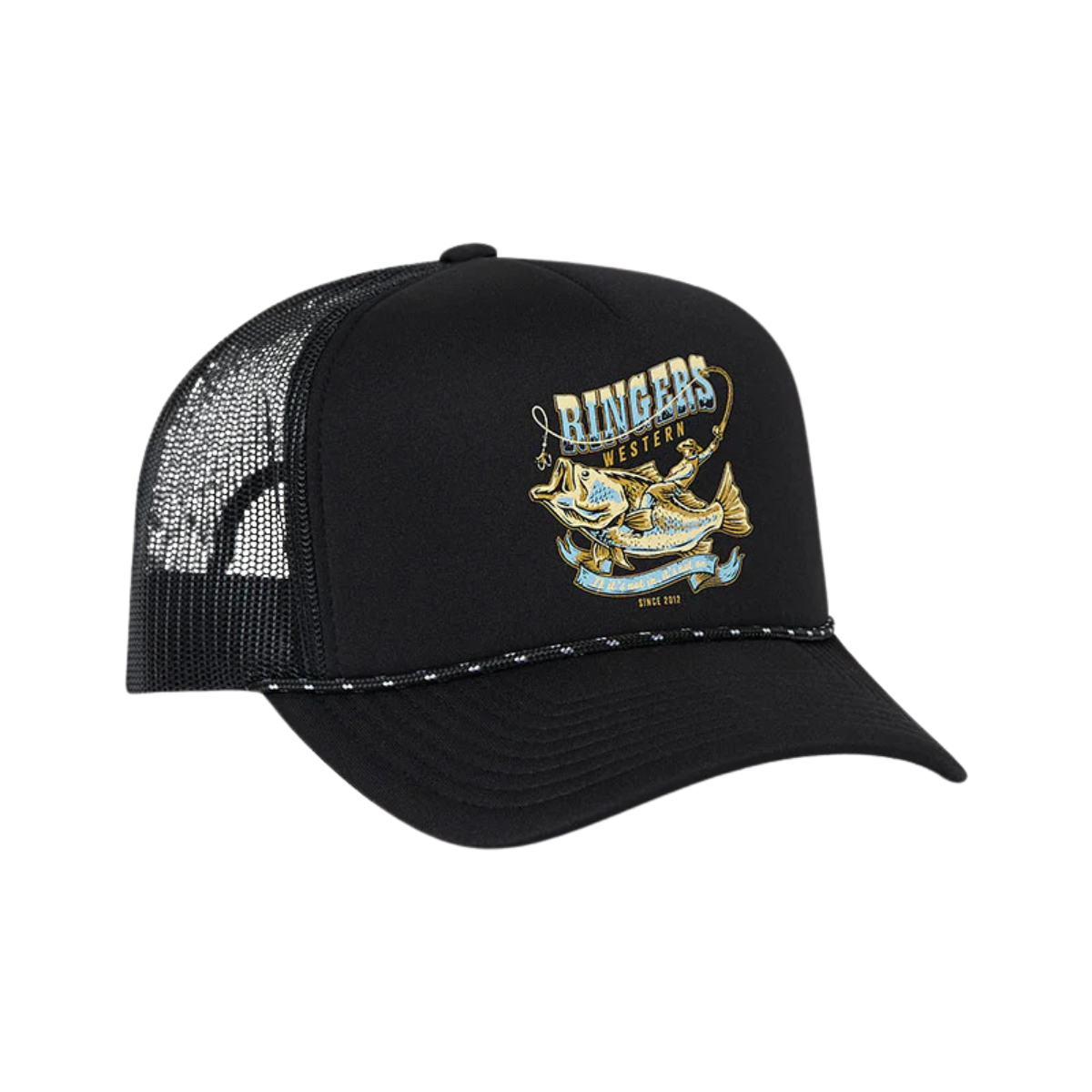 Ringers Western Bucking Barra Foam Cap (425061RW) Black