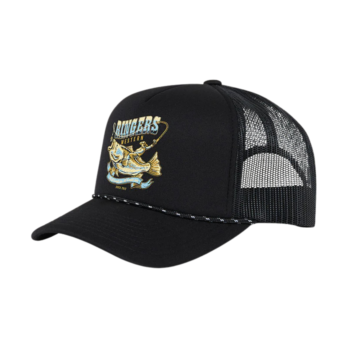Ringers Western Bucking Barra Foam Cap (425061RW) Black