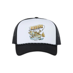Ringers Western Bucking Barra Foam Cap (425061RW) White/Black