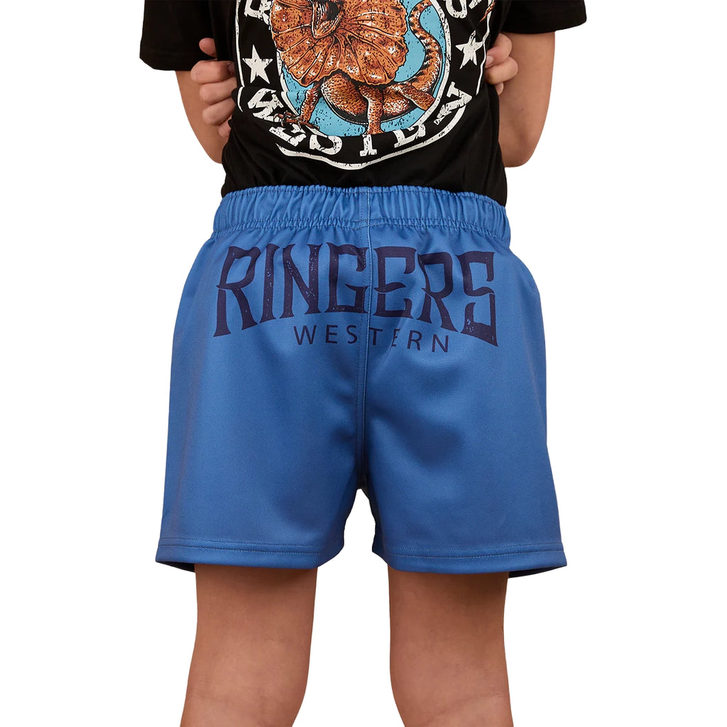Ringers Western Childrens Big Ringers Footy Shorts (325020RW) Blue