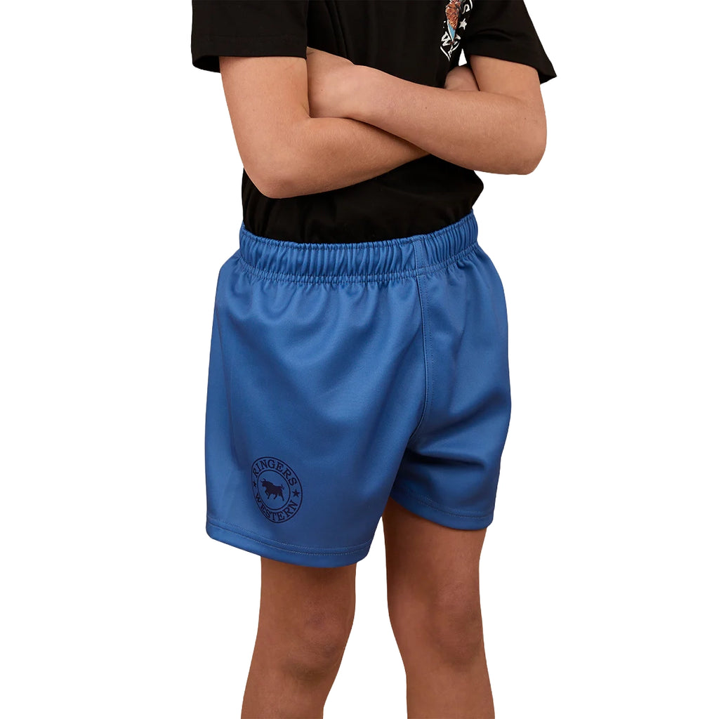 Ringers Western Childrens Big Ringers Footy Shorts (325020RW) Blue