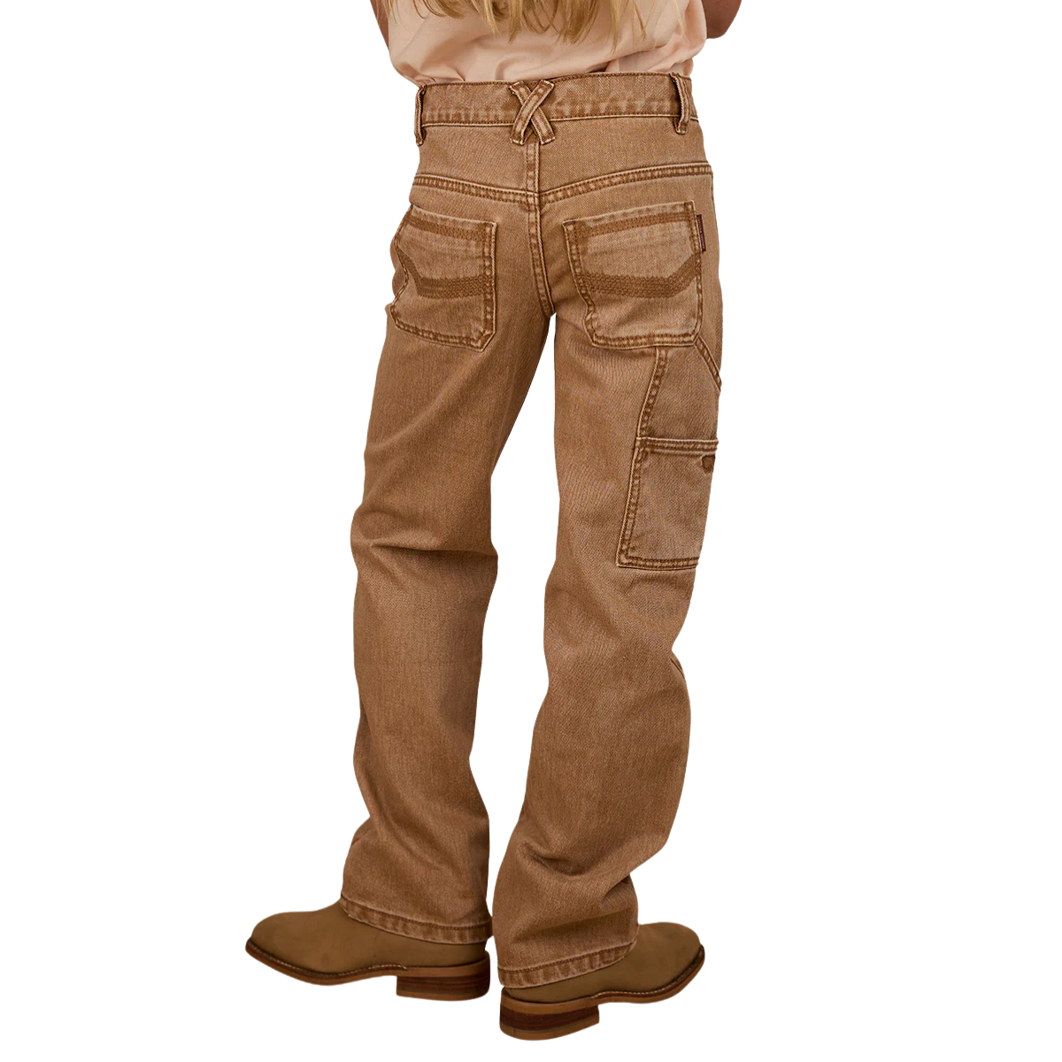 Ringers Western Childrens Buckland Relaxed Jeans (324039RW) Dark Sand