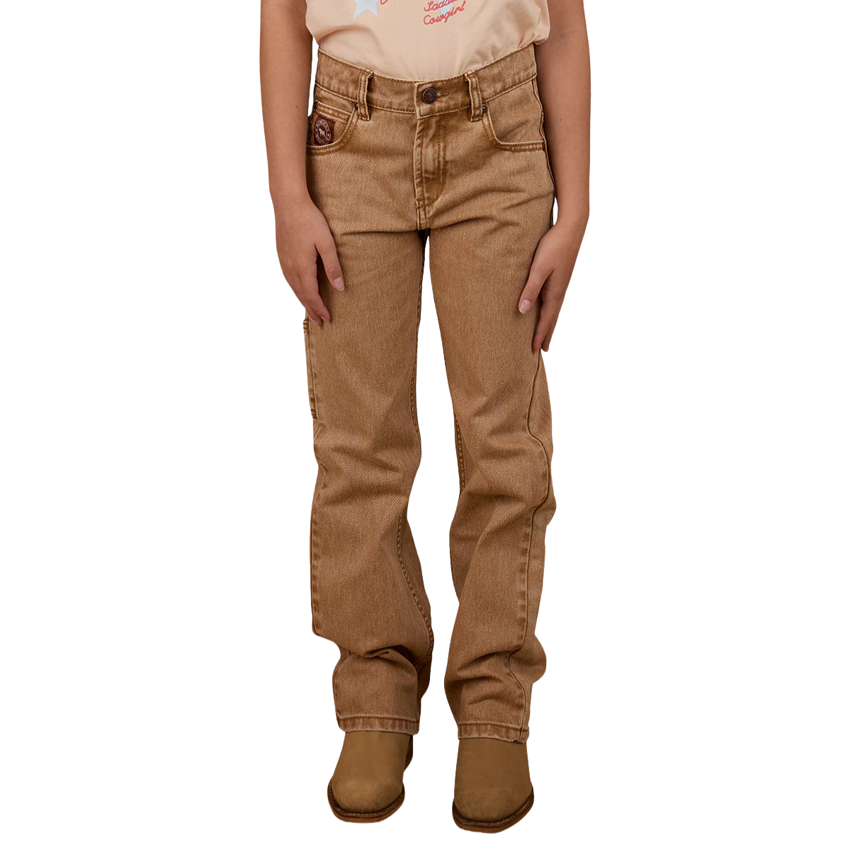Ringers Western Childrens Buckland Relaxed Jeans (324039RW) Dark Sand