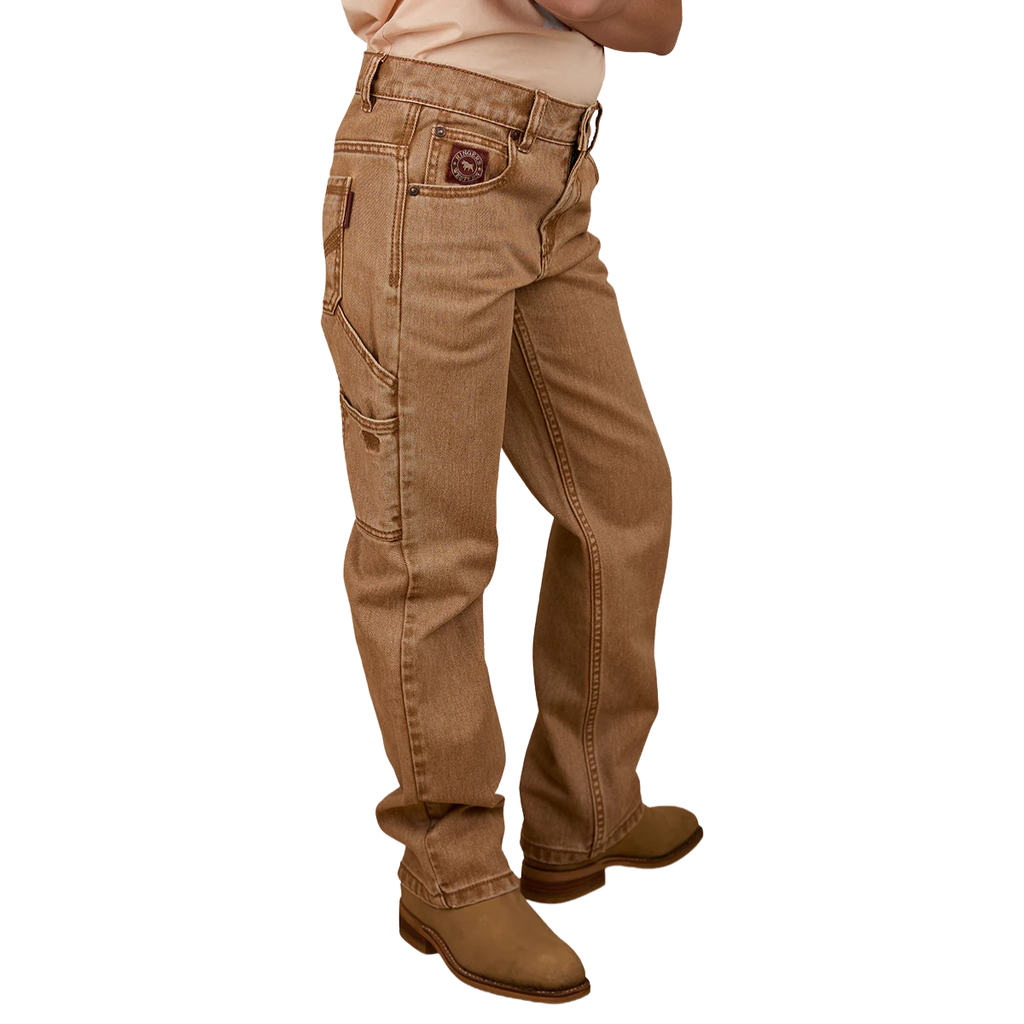 Ringers Western Childrens Buckland Relaxed Jeans (324039RW) Dark Sand