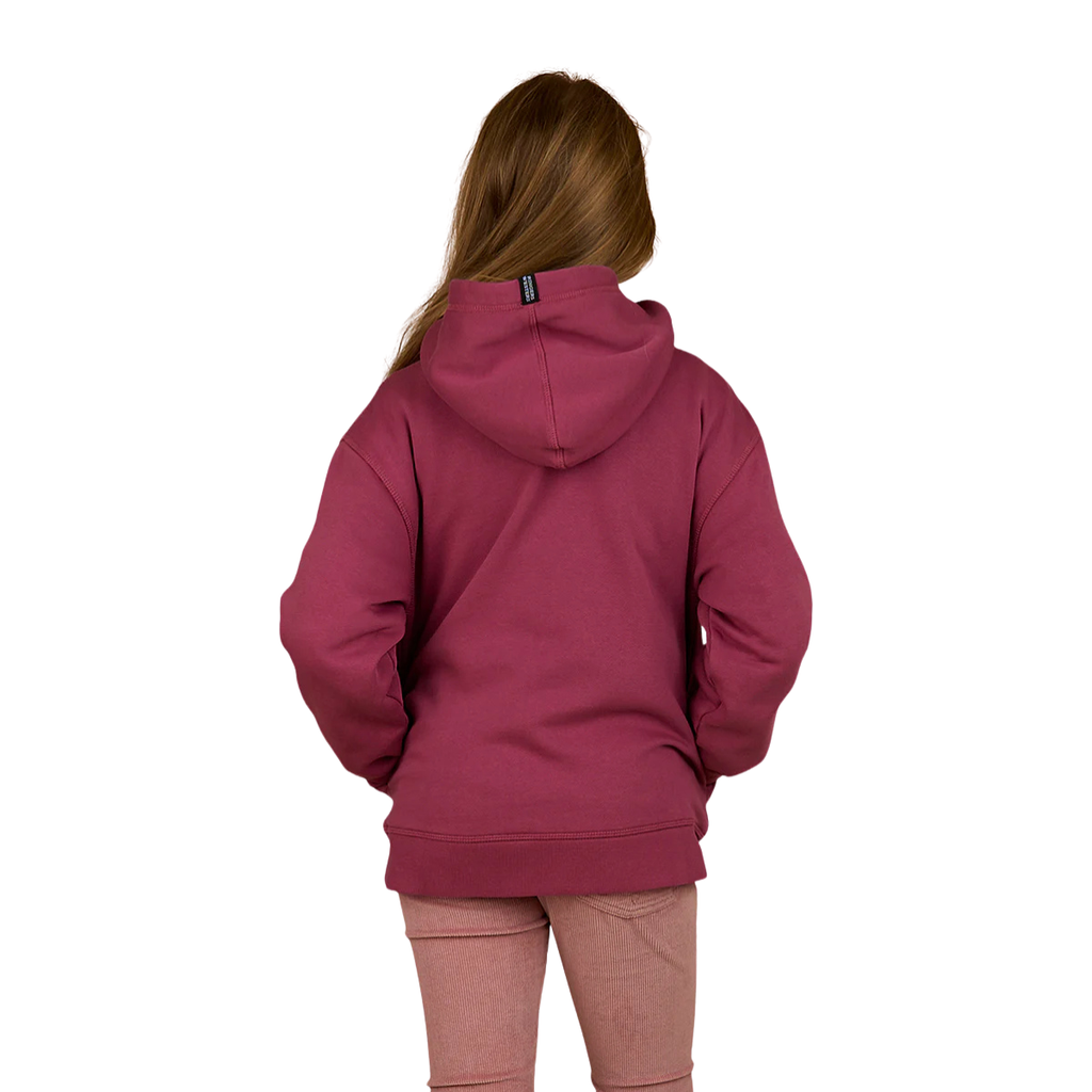 Ringers Western Childrens Campus Oversized Pullover Hoodie (325022RW) Berry