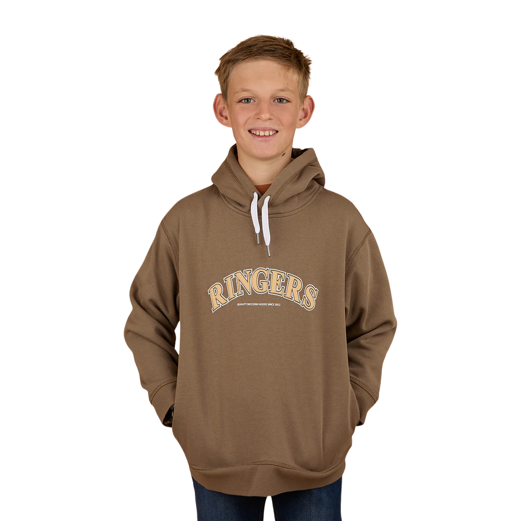 Ringers Western Childrens Campus Oversized Pullover Hoodie (325022RW) Mushroom