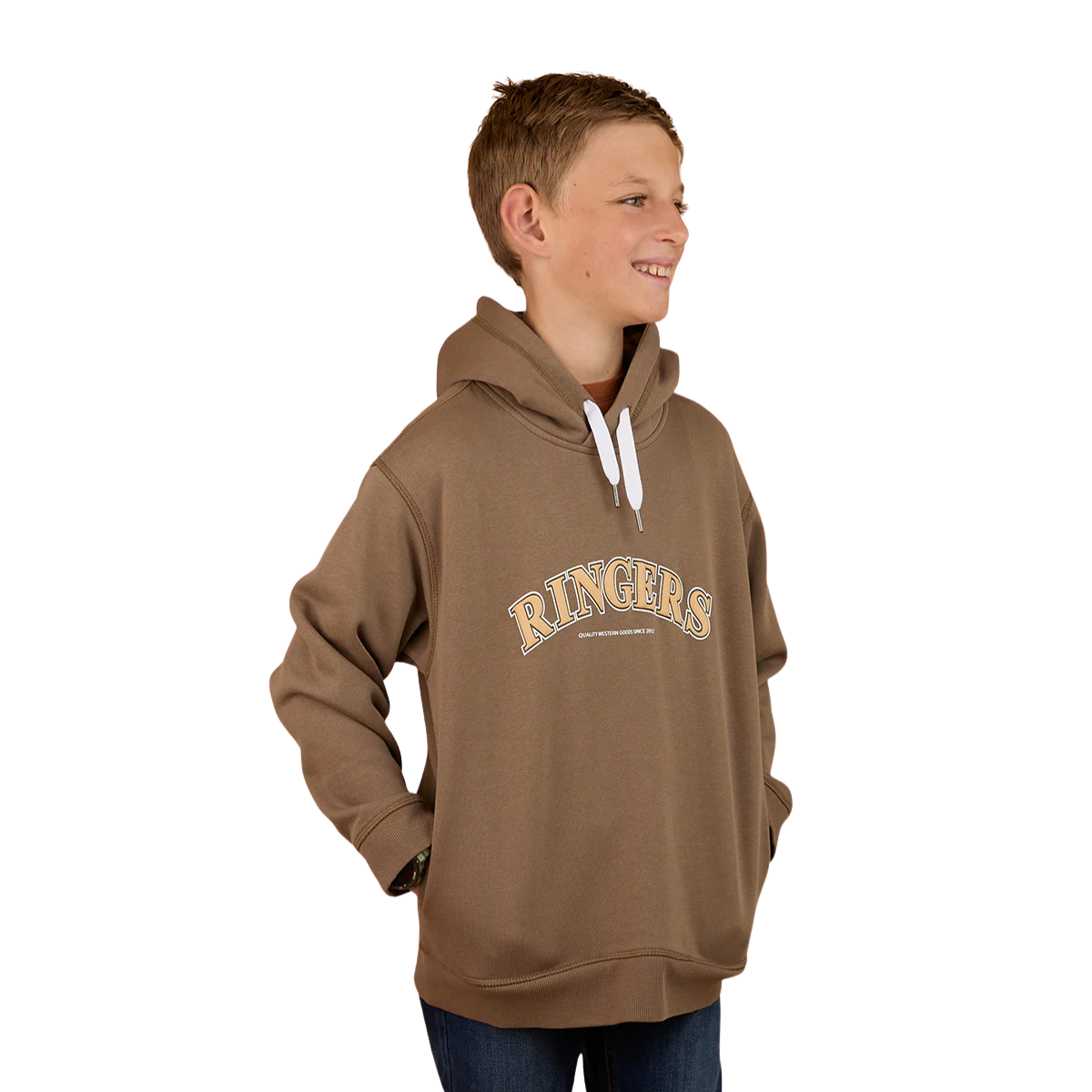 Ringers Western Childrens Campus Oversized Pullover Hoodie (325022RW) Mushroom