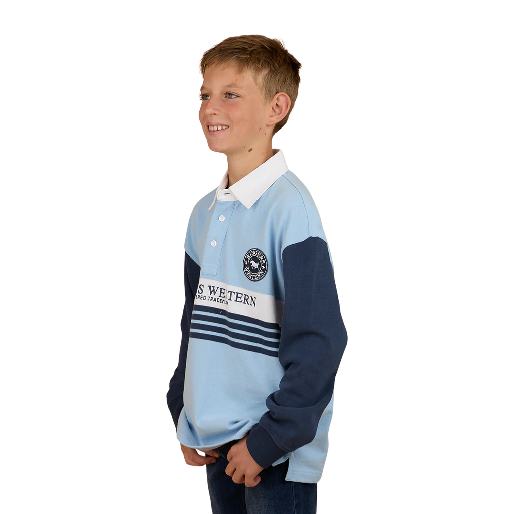 Ringers Western Childrens Footy Roo Rugby (325027RW) Blue