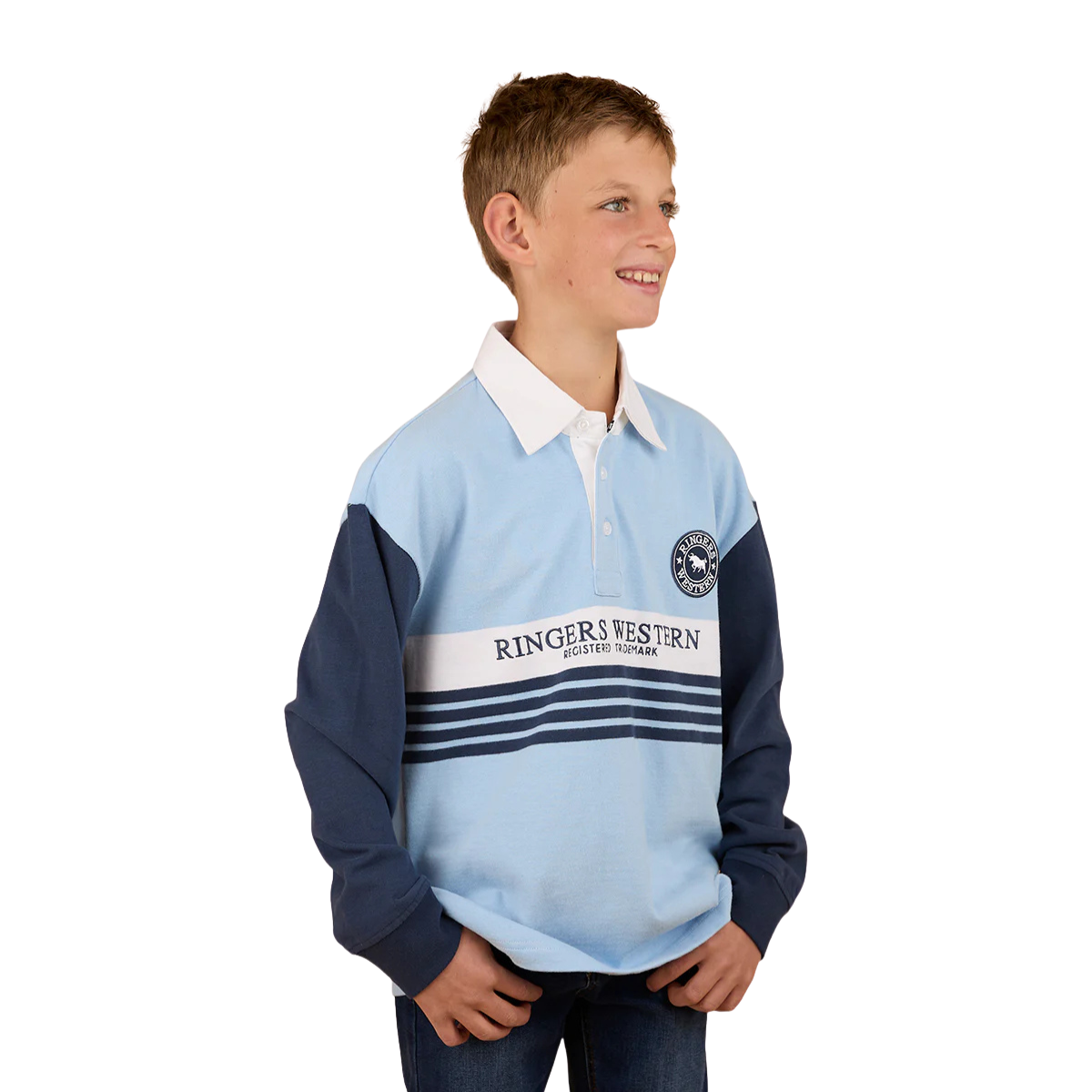 Ringers Western Childrens Footy Roo Rugby (325027RW) Blue