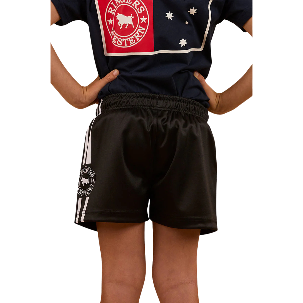 Ringers Western Childrens Footy Shorts (323029RW) Black