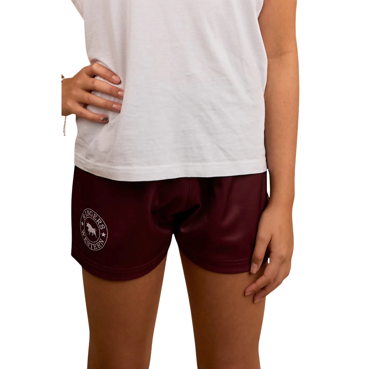 Ringers Western Childrens Footy Shorts (323029RW) Burgundy