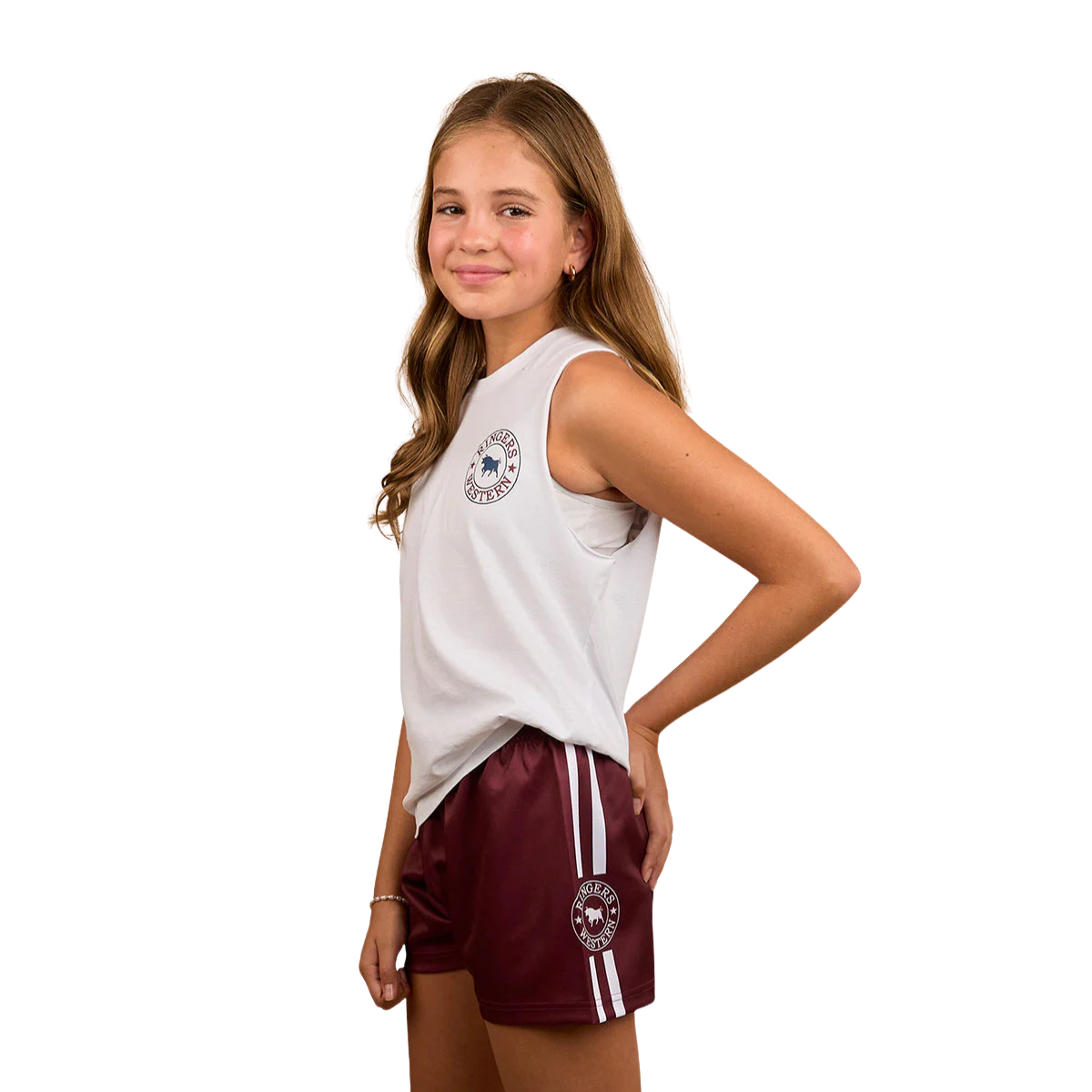 Ringers Western Childrens Footy Shorts (323029RW) Burgundy