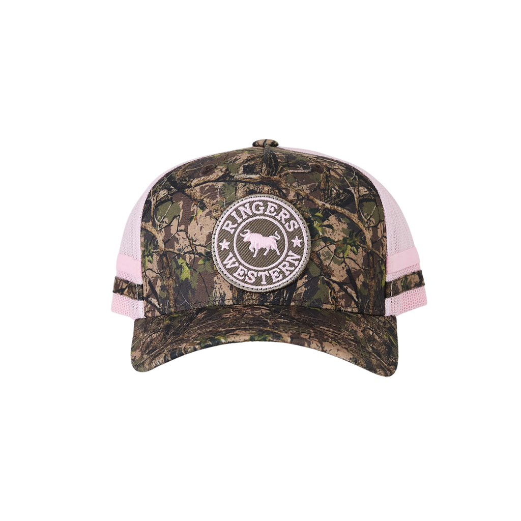 Ringers Western Childrens McCoy Trucker Cap (722041RW) Camo/Melon