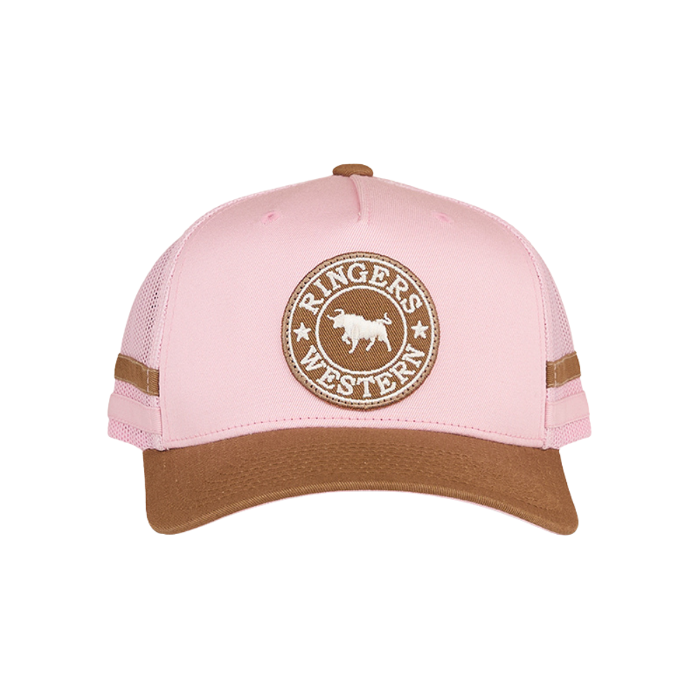 Ringers Western Childrens McCoy Trucker Cap  (722041RW)  Pink/Clay