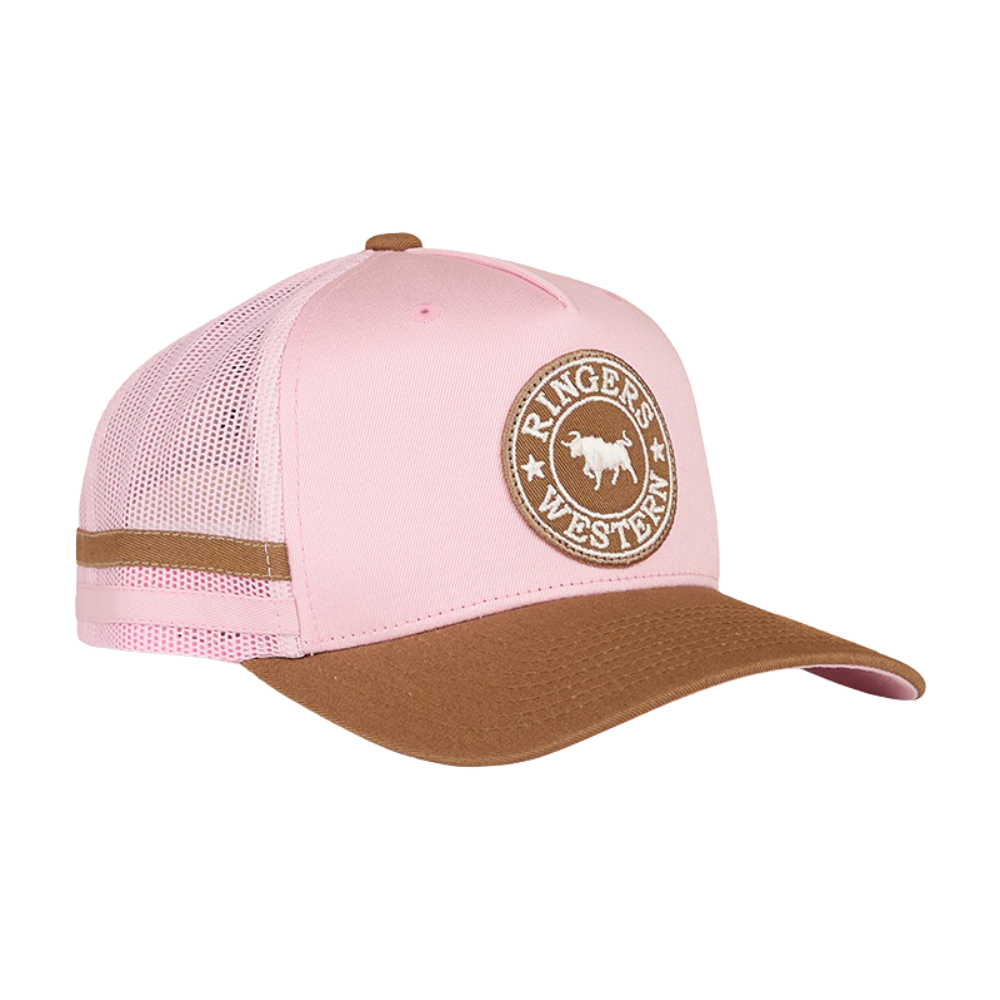 Ringers Western Childrens McCoy Trucker Cap  (722041RW)  Pink/Clay