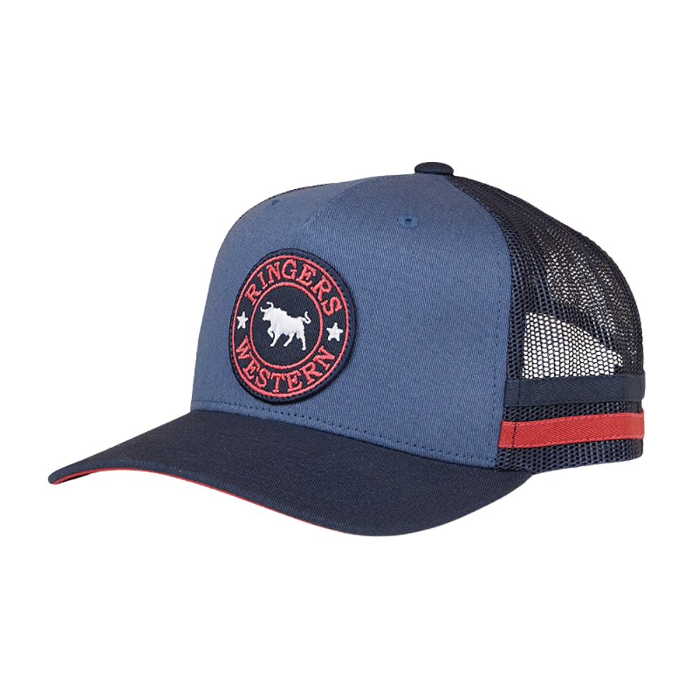 Ringers Western Childrens McCoy Trucker Cap  (722041RW)  Yale Blue/Navy