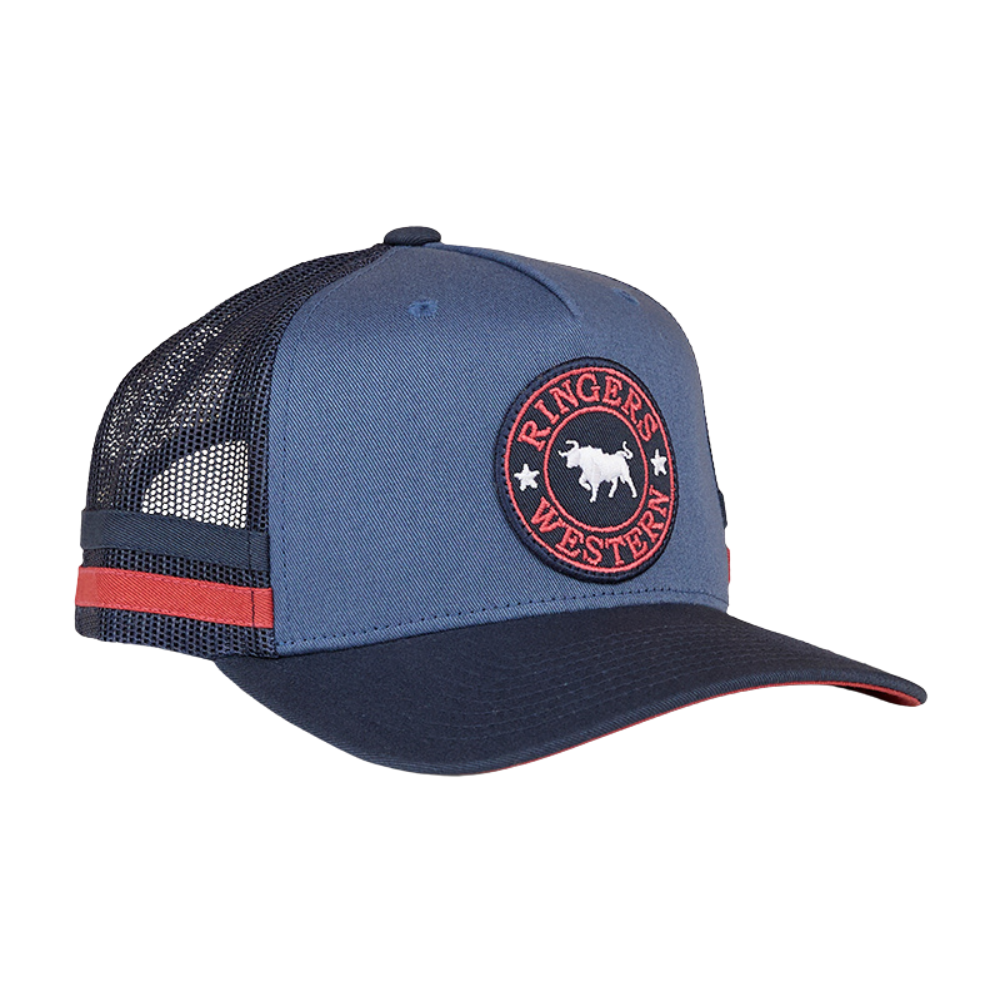 Ringers Western Childrens McCoy Trucker Cap  (722041RW)  Yale Blue/Navy
