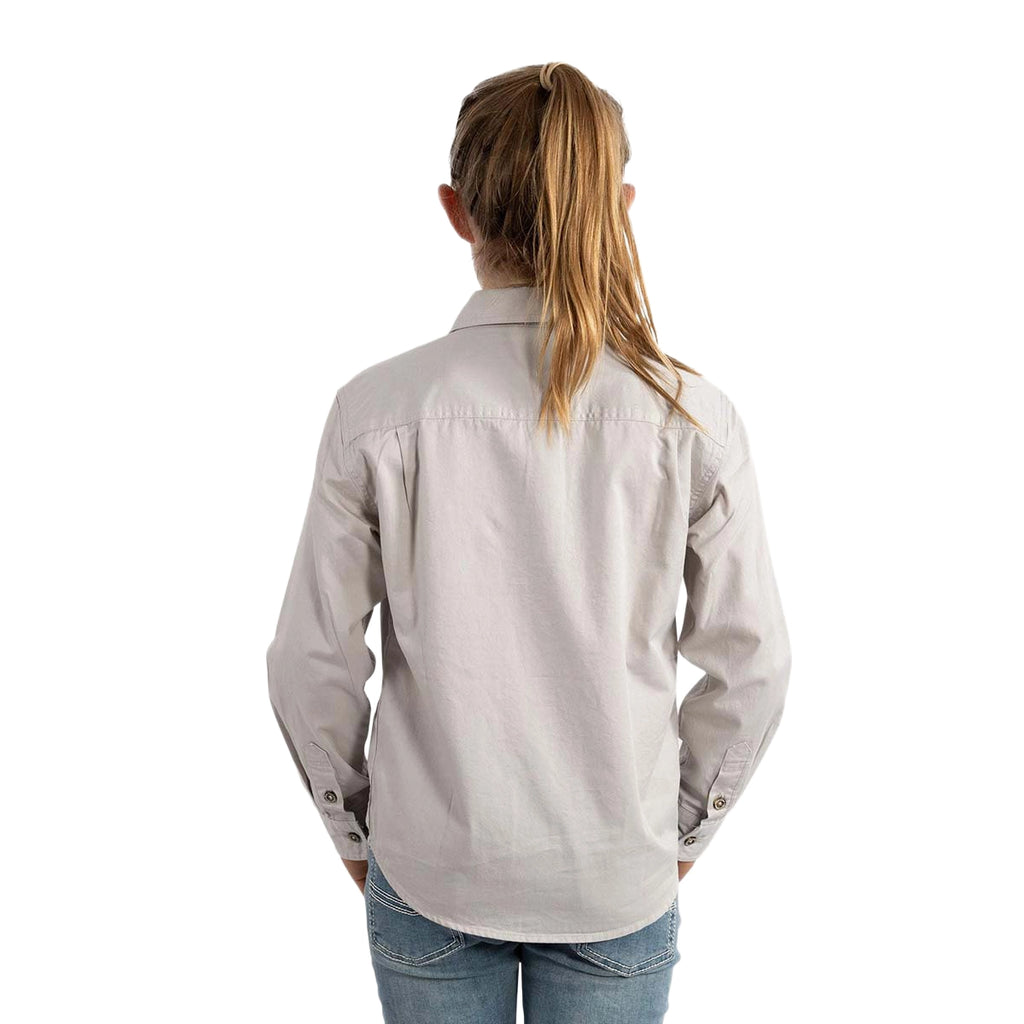 Ringers Western Childrens Ord River Half Button L/S Work Shirt (171310001) Beige
