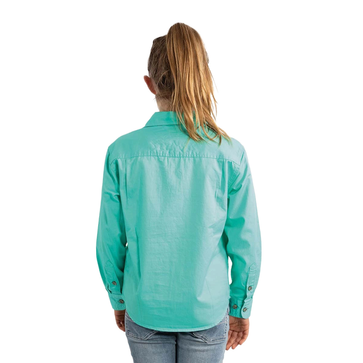 Ringers Western Childrens Ord River Half Button L/S Work Shirt (171310001) Mint