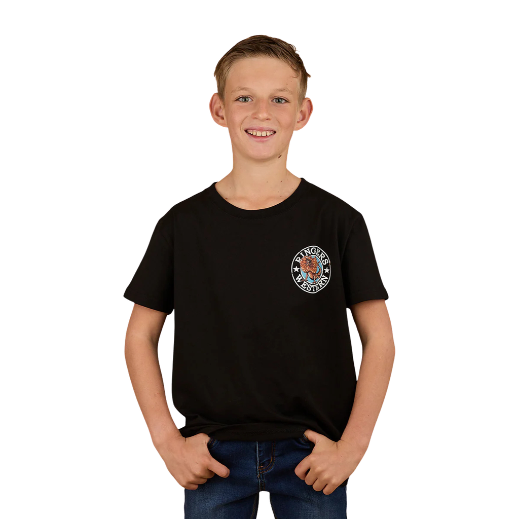 Ringers Western Childrens Outta Towner Classic Fit S/S Tee (325009RW) Black
