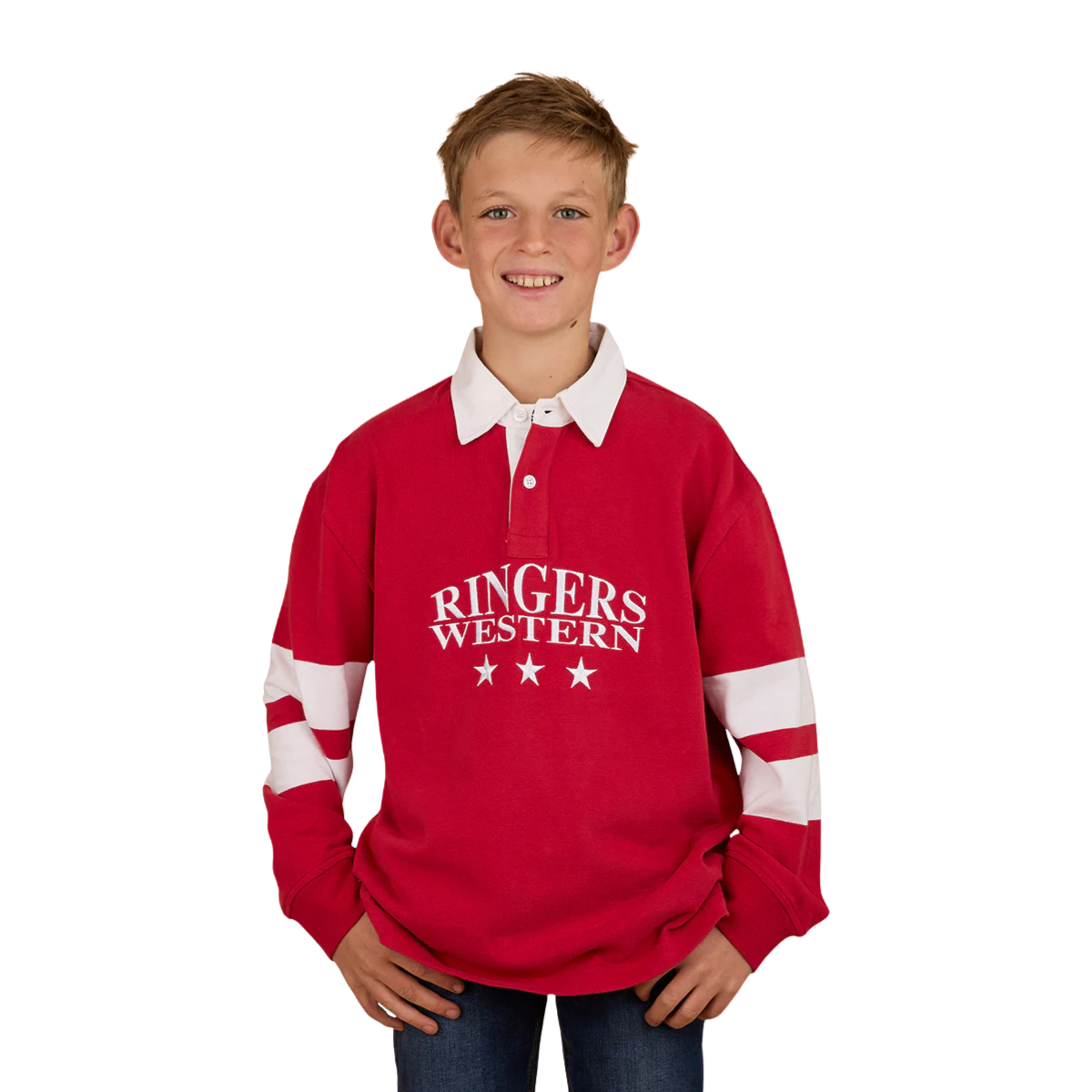 Ringers Western Childrens Ringers Mascot Rugby (325028RW) White/Red