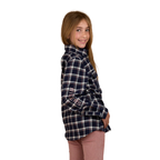 Ringers Western Childrens Rory L/S Flannel Shirt (325026RW) Navy/Pink