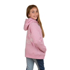 Ringers Western Childrens Signature Bull Pullover Hoodie (323007RW) Pink Marle