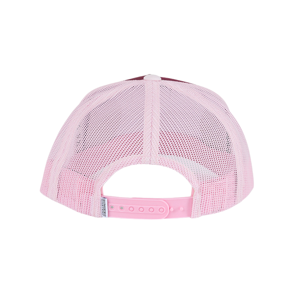 Ringers Western Childrens Signature Bull Trucker Cap  (420257RW)  Plum/Light Pink