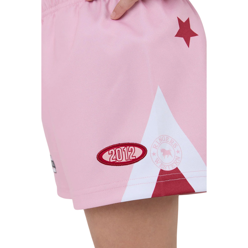 Ringers Western Childrens Since 2012 Footy Shorts (625085RW)  Pink