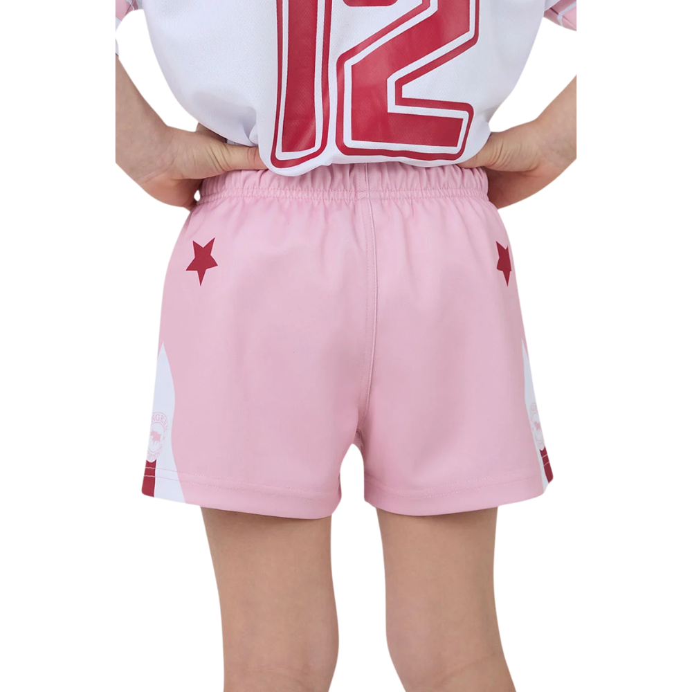 Ringers Western Childrens Since 2012 Footy Shorts (625085RW)  Pink