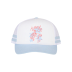 Ringers Western Childrens Stardust Foam Trucker Cap (425059RW) White/Light Blue