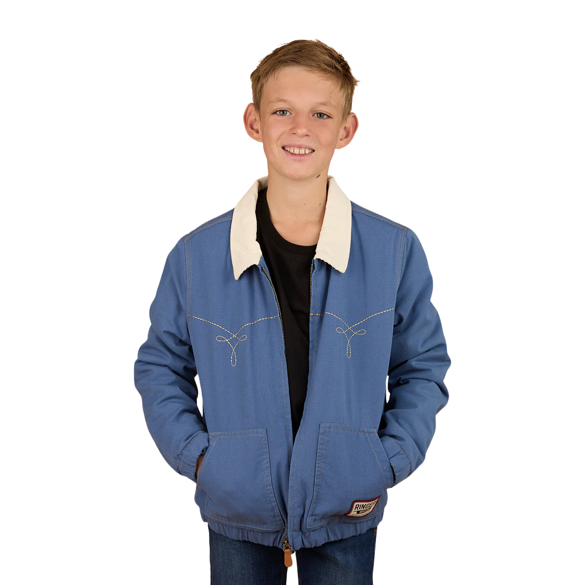 Ringers Western Childrens Westbury Western Jacket (325013RW) Yale Blue