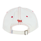Ringers Western Eagle Eye Flexfit 110 Baseball Cap (625068RW) Cream from the back with red bull embroidery and slide fastening.