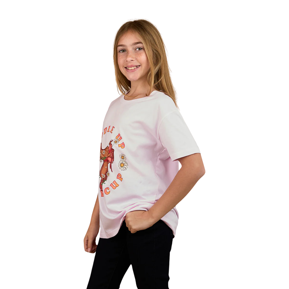 Ringers Western Girls Buttercup Classic Fit S/S Tee (325006RW) Barely Pink